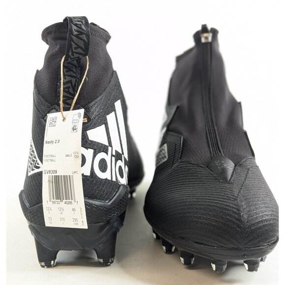 Adidas Nasty Fly 2.0 Football Cleats Black Metallic Men’s Size 13 GV8309